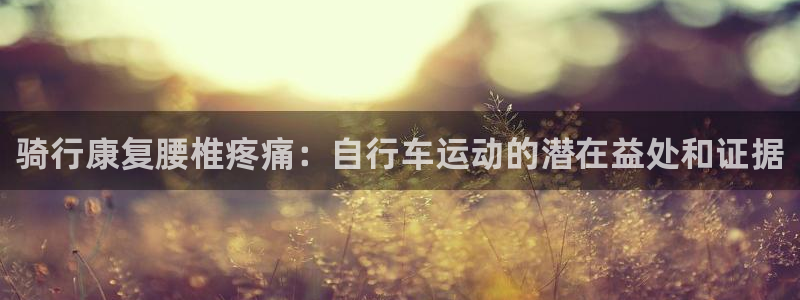 尊龙凯时最新z6com|骑行康复腰椎疼痛:自行车运动的潜在益处和证据(图1) 尊龙凯时最新z6com